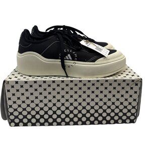 Adidas by Stella McCartney | Women's Court Shoes (HP5702), Black, Size 8.5